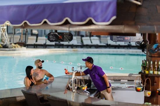 Sunken Swim-up bar